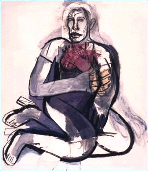 Marianne Faithfull, 1997, gemengde techniek op papier, fl. 1850,-