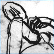 Liggende (De Morgen) - naar een sculptuur van Michelangelo, 1988 (detail)